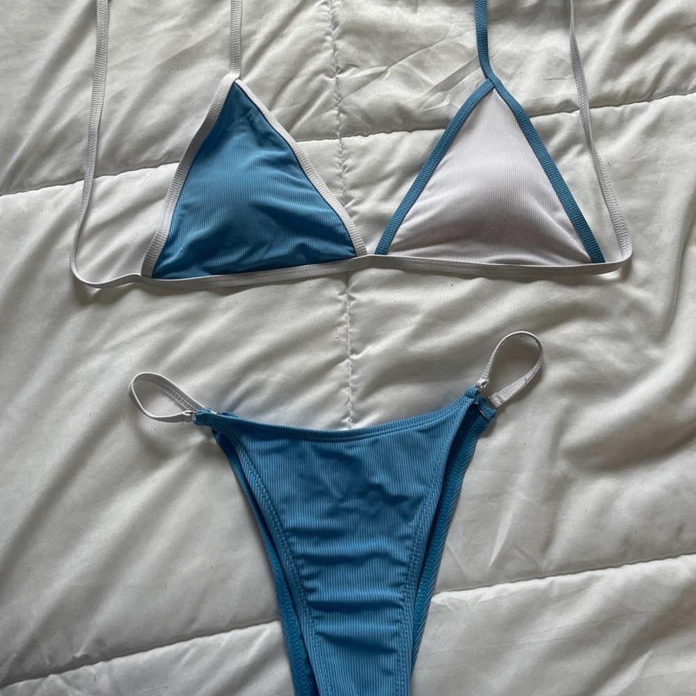 Blue bikini